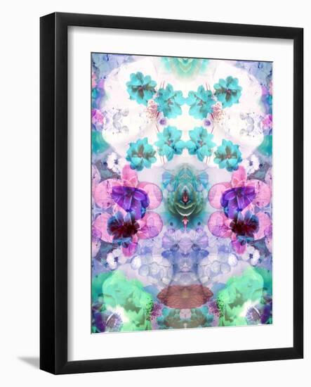 Multicolor Blossoms in Water-Alaya Gadeh-Framed Photographic Print