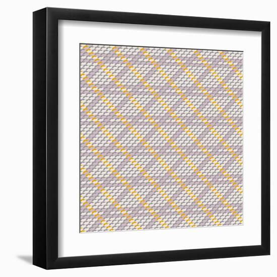 Multicolor Geometric Hipster Pattern-tukkki-Framed Art Print