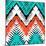 Multicolor Hand Drawn Pattern Zigzag-tukkki-Mounted Art Print