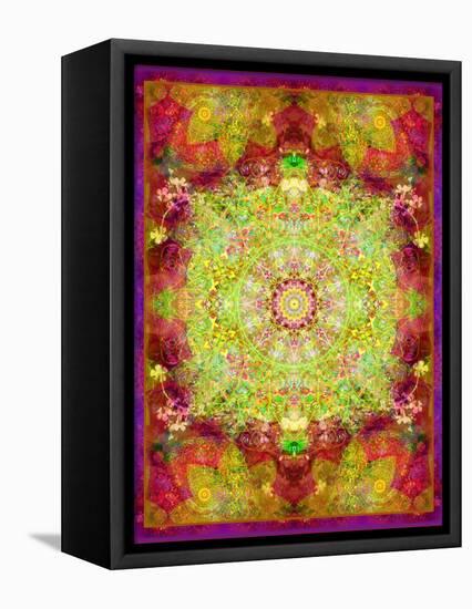 Multicolor Ornament from Flower Photographs-Alaya Gadeh-Framed Premier Image Canvas