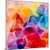 Multicolored Background Watercolor Painting-epic44-Mounted Premium Giclee Print