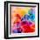 Multicolored Background Watercolor Painting-epic44-Framed Art Print