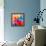 Multicolored Background Watercolor Painting-epic44-Framed Stretched Canvas displayed on a wall