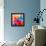 Multicolored Background Watercolor Painting-epic44-Framed Stretched Canvas displayed on a wall