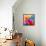 Multicolored Background Watercolor Painting-epic44-Framed Stretched Canvas displayed on a wall