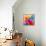 Multicolored Background Watercolor Painting-epic44-Framed Stretched Canvas displayed on a wall