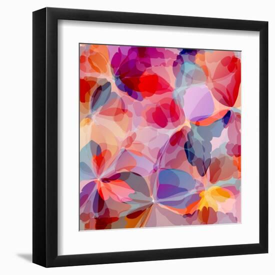 Multicolored Background Watercolor Painting-epic44-Framed Art Print