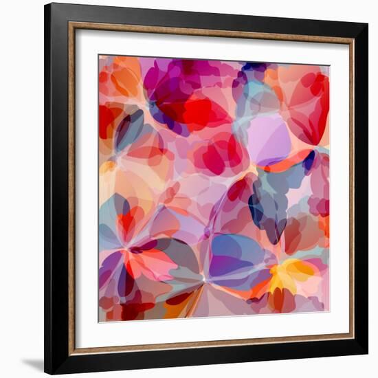 Multicolored Background Watercolor Painting-epic44-Framed Art Print