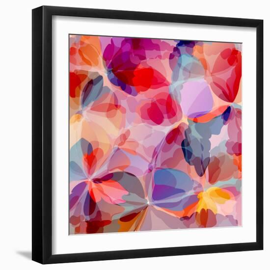 Multicolored Background Watercolor Painting-epic44-Framed Art Print