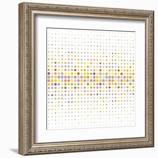 Multicolored Dot Background-katritch-Framed Art Print