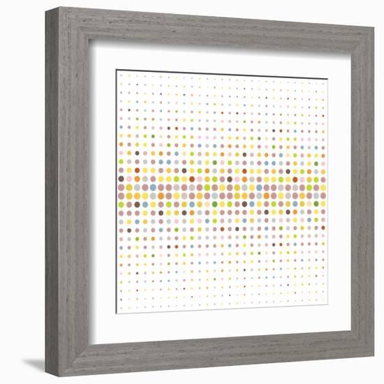 Multicolored Dot Background-katritch-Framed Art Print