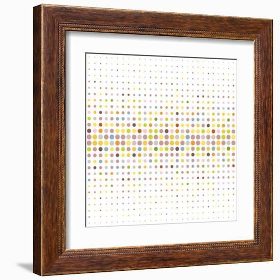 Multicolored Dot Background-katritch-Framed Art Print