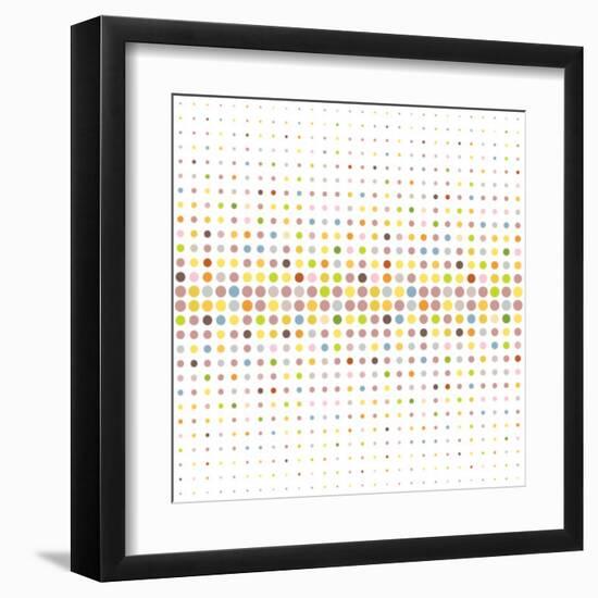 Multicolored Dot Background-katritch-Framed Art Print