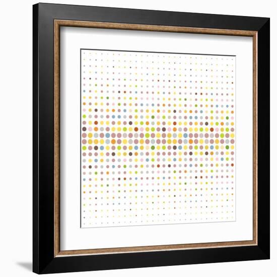 Multicolored Dot Background-katritch-Framed Art Print