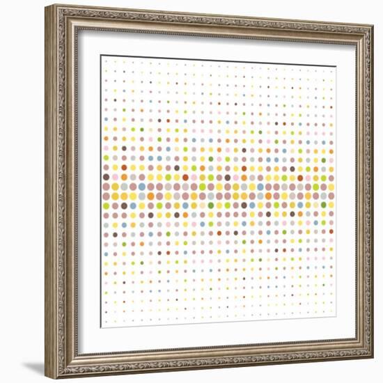 Multicolored Dot Background-katritch-Framed Art Print