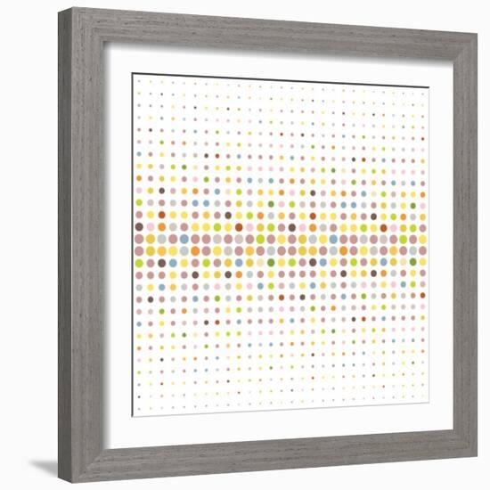 Multicolored Dot Background-katritch-Framed Art Print