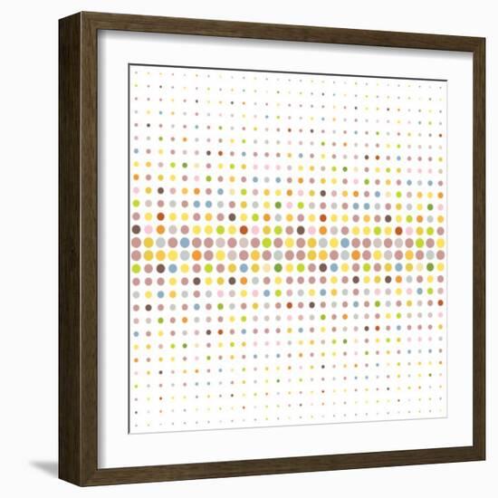 Multicolored Dot Background-katritch-Framed Art Print