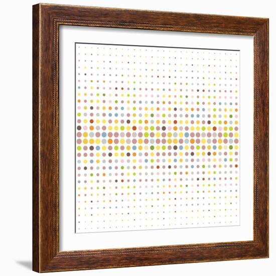 Multicolored Dot Background-katritch-Framed Art Print