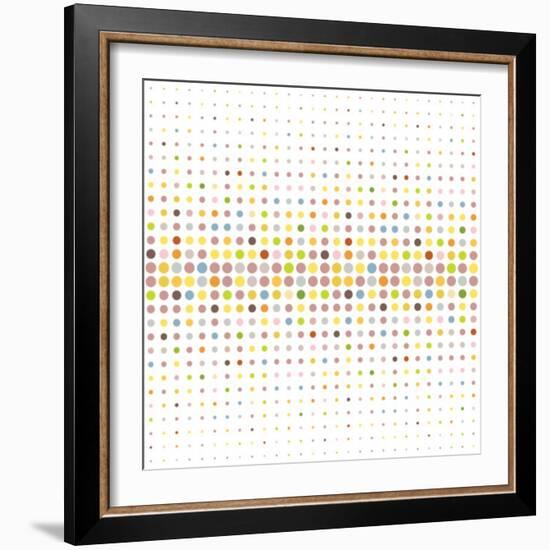 Multicolored Dot Background-katritch-Framed Art Print