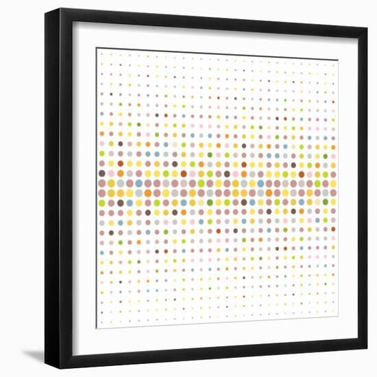 Multicolored Dot Background-katritch-Framed Art Print