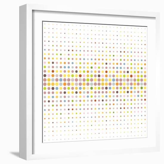 Multicolored Dot Background-katritch-Framed Art Print