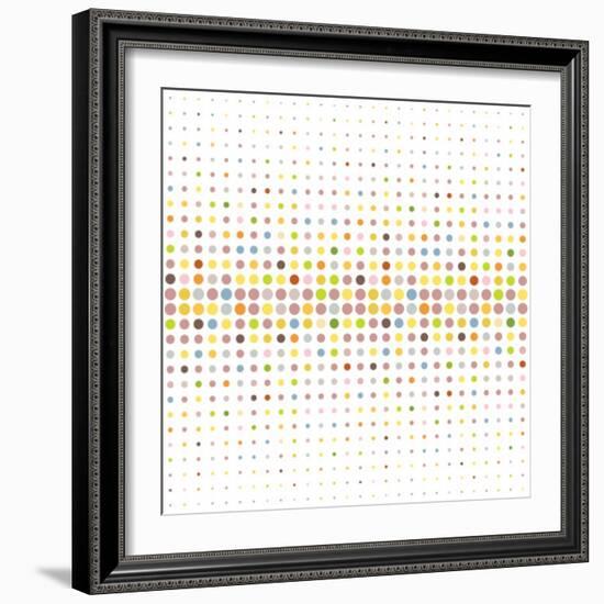 Multicolored Dot Background-katritch-Framed Art Print