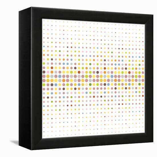 Multicolored Dot Background-katritch-Framed Stretched Canvas
