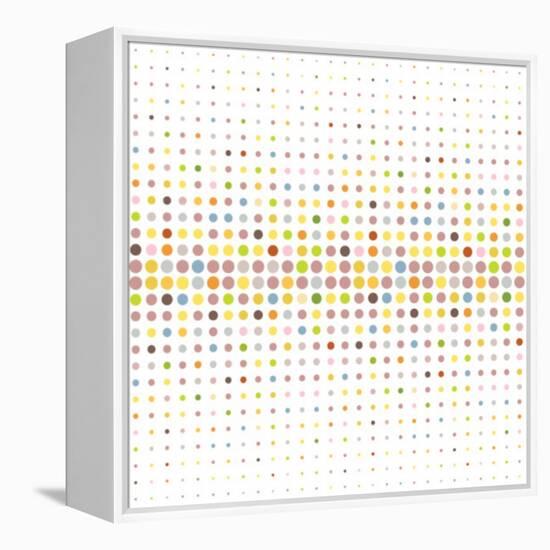 Multicolored Dot Background-katritch-Framed Stretched Canvas