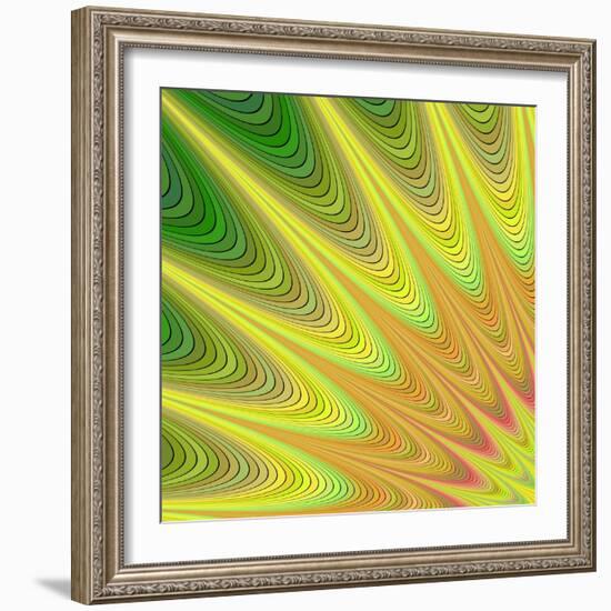 Multicolored Fractal Digital Art Design-David Zydd-Framed Art Print