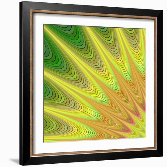 Multicolored Fractal Digital Art Design-David Zydd-Framed Art Print