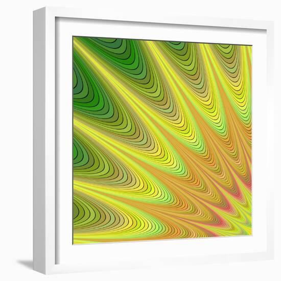 Multicolored Fractal Digital Art Design-David Zydd-Framed Art Print