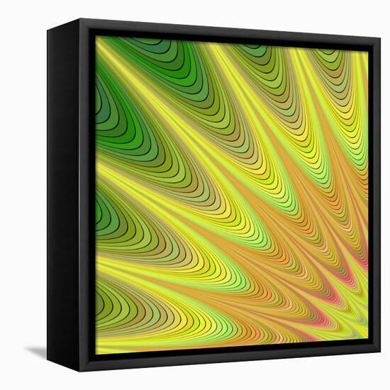 Multicolored Fractal Digital Art Design-David Zydd-Framed Stretched Canvas