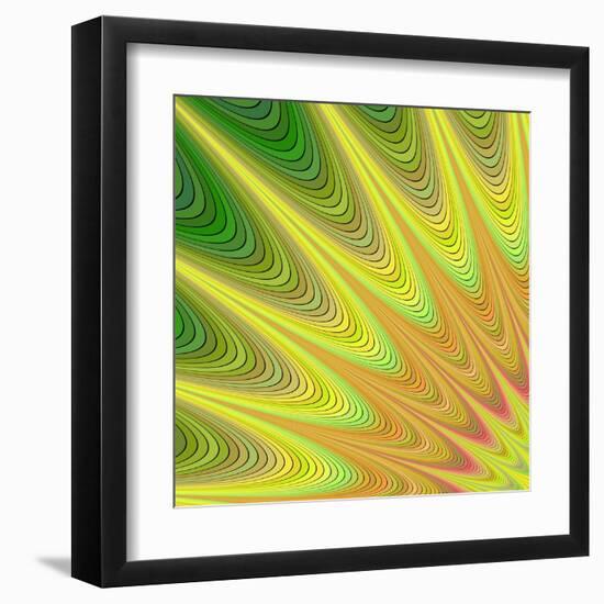 Multicolored Fractal Digital Art Design-David Zydd-Framed Art Print