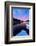 Multicolored sky at dawn reflected in the pristine water of lake Entova-Roberto Moiola-Framed Photographic Print