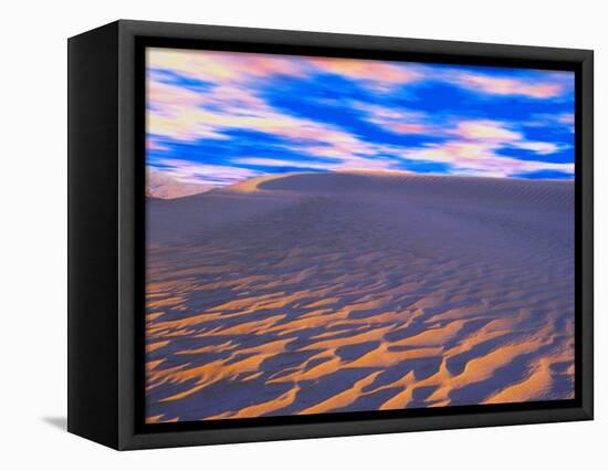 Multicolored Sky over Sand Dunes-Cindy Kassab-Framed Premier Image Canvas