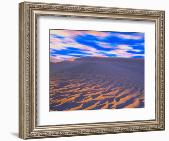 Multicolored Sky over Sand Dunes-Cindy Kassab-Framed Photographic Print