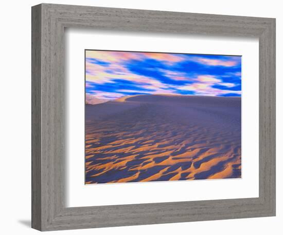 Multicolored Sky over Sand Dunes-Cindy Kassab-Framed Photographic Print