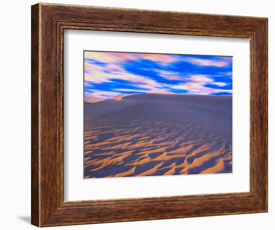 Multicolored Sky over Sand Dunes-Cindy Kassab-Framed Photographic Print