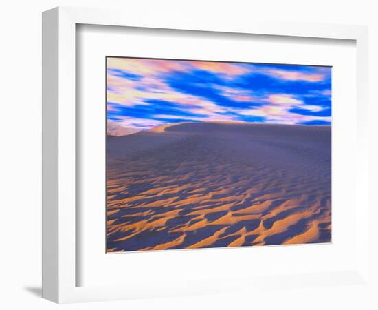 Multicolored Sky over Sand Dunes-Cindy Kassab-Framed Photographic Print