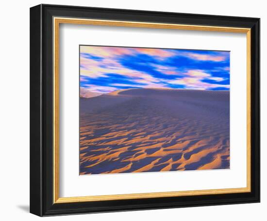 Multicolored Sky over Sand Dunes-Cindy Kassab-Framed Photographic Print