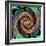 Multicolored Spiral Fractal Design Background-David Zydd-Framed Photographic Print