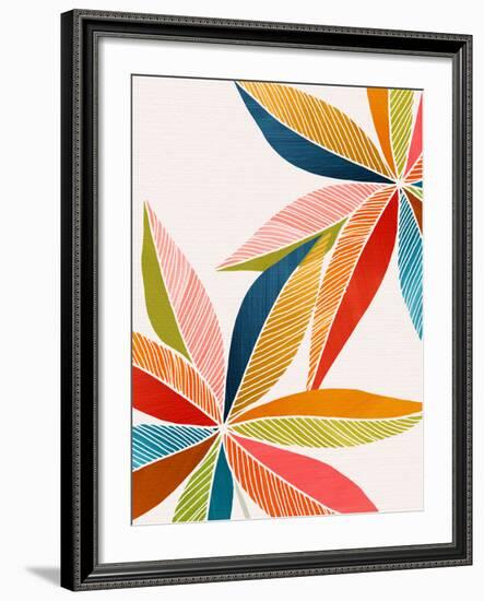 Multicolorful-Modern Tropical-Framed Art Print
