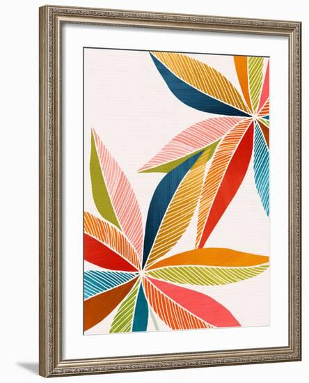 Multicolorful-Modern Tropical-Framed Art Print