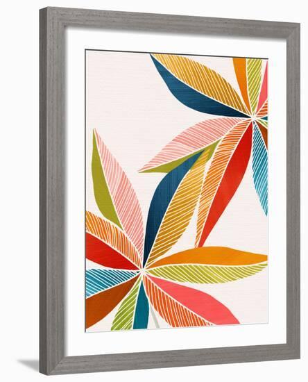 Multicolorful-Modern Tropical-Framed Art Print