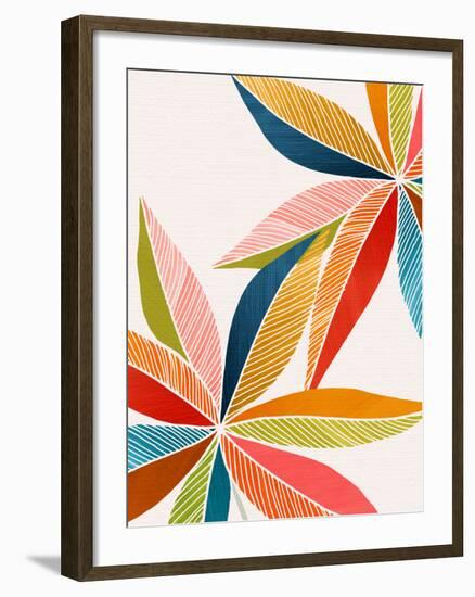 Multicolorful-Modern Tropical-Framed Art Print