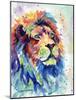 Multicolour Lion-Sarah Stribbling-Mounted Art Print