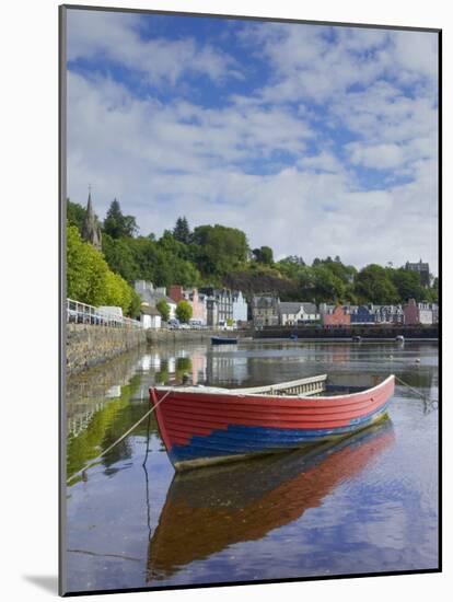 Multicoloured Houses and Small Boats in the Harbour at Tobermory, Balamory, Mull, Scotland, UK-Neale Clarke-Mounted Photographic Print