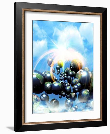 Multiple Dimensions, Conceptual Artwork-Victor Habbick-Framed Photographic Print