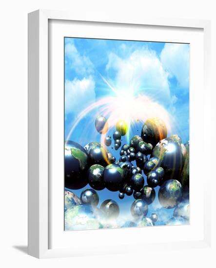 Multiple Dimensions, Conceptual Artwork-Victor Habbick-Framed Photographic Print