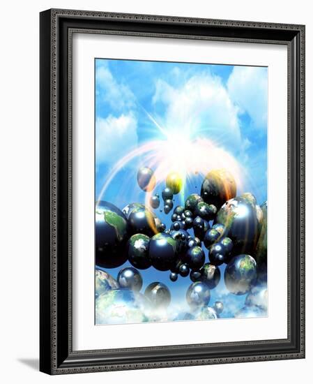 Multiple Dimensions, Conceptual Artwork-Victor Habbick-Framed Photographic Print